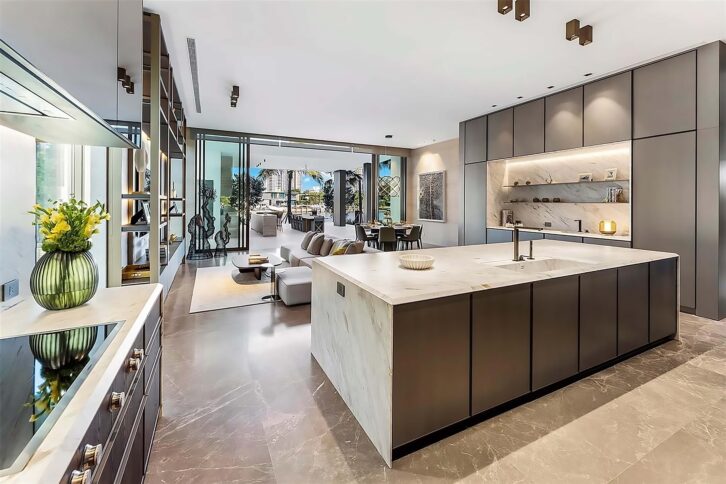 75 million Dollar Spec home Kitchen and Den